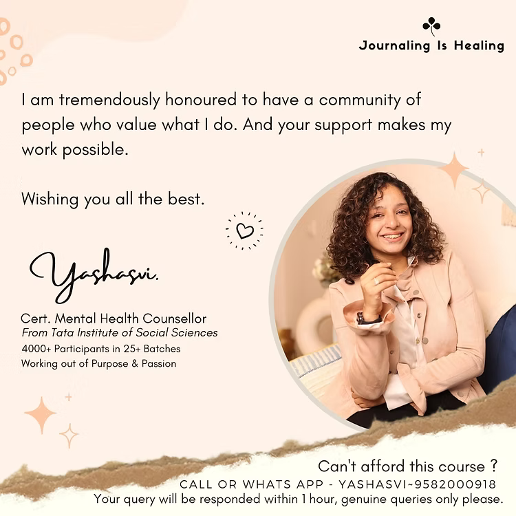 Embrace Your New Self 10 Days Intensive Journaling Course