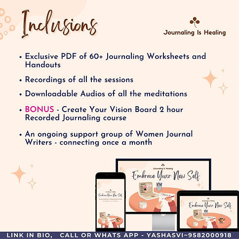 Embrace Your New Self - 10 Days Intensive Journaling Course