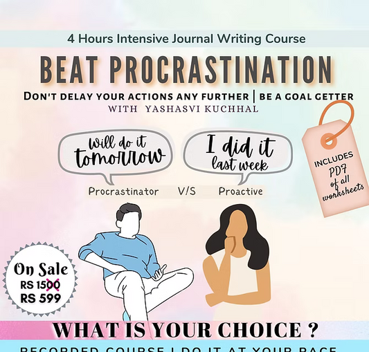 Beat Procrastination 4-hour Journaling Course
