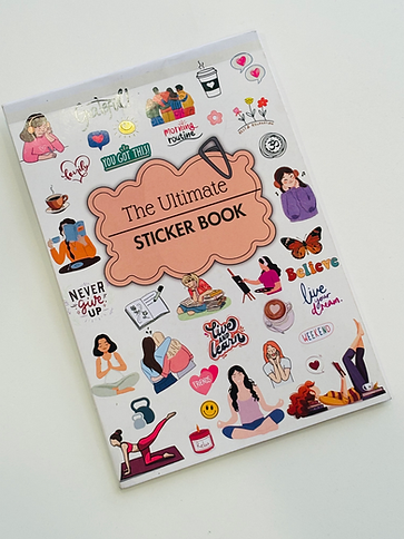 Journaling Combo: Handmade Leather Journal + Ultimate Sticker Book ✨