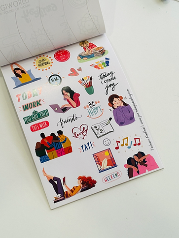 Journaling Combo: Handmade Leather Journal + Ultimate Sticker Book ✨