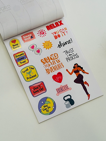 Journaling Combo: Handmade Leather Journal + Ultimate Sticker Book ✨