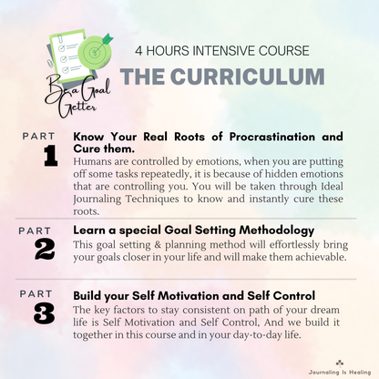 Beat Procrastination 4-hour Journaling Course