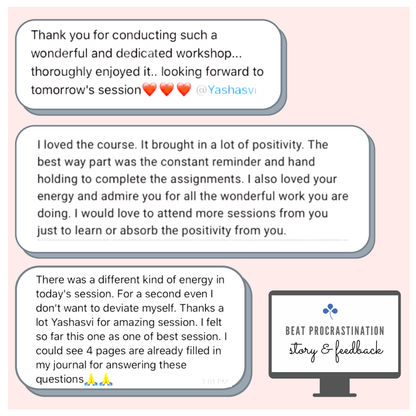 Beat Procrastination 4-hour Journaling Course